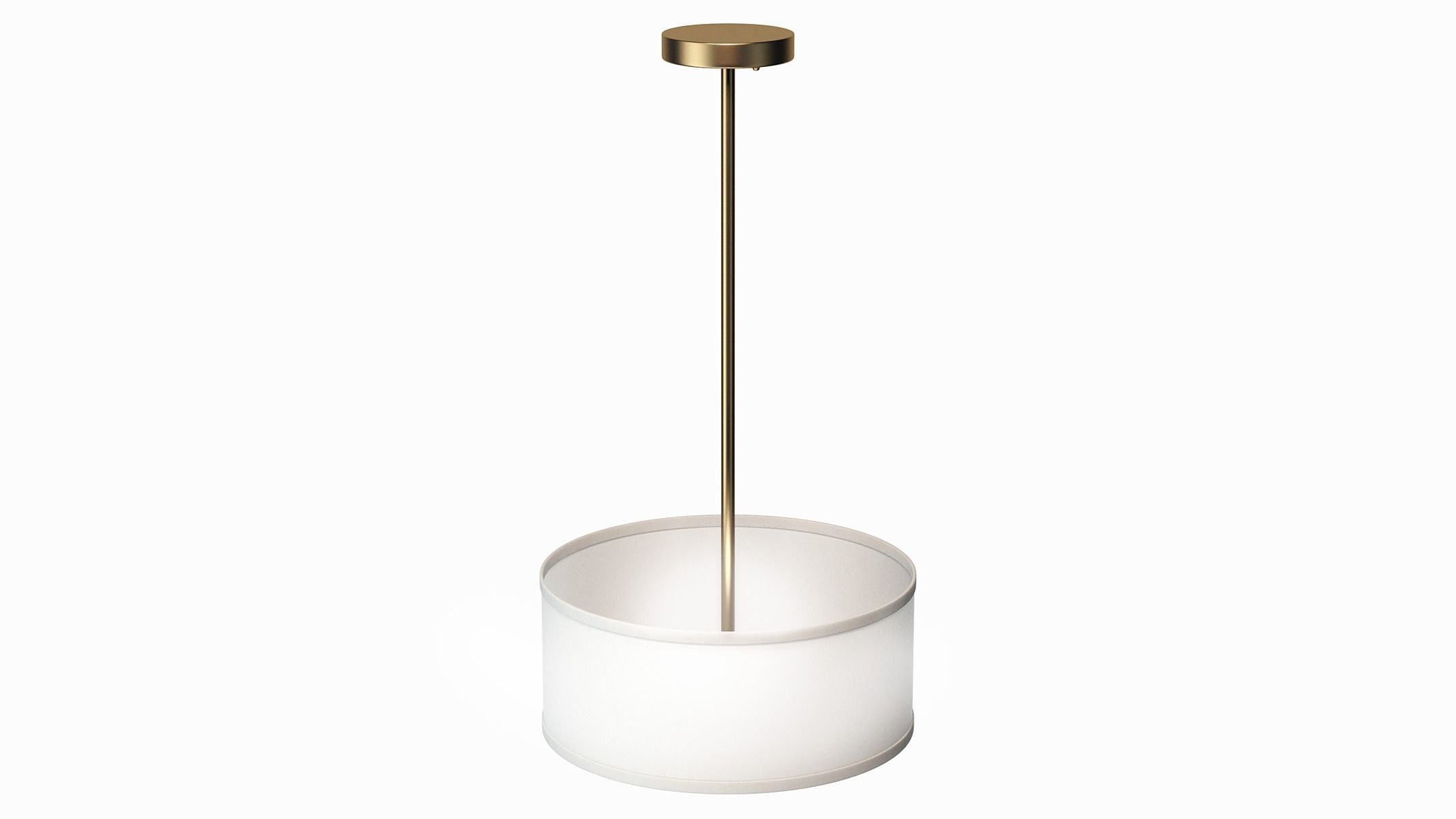 Aaru Fabric Semi Flush Mount MK2 3D model_2