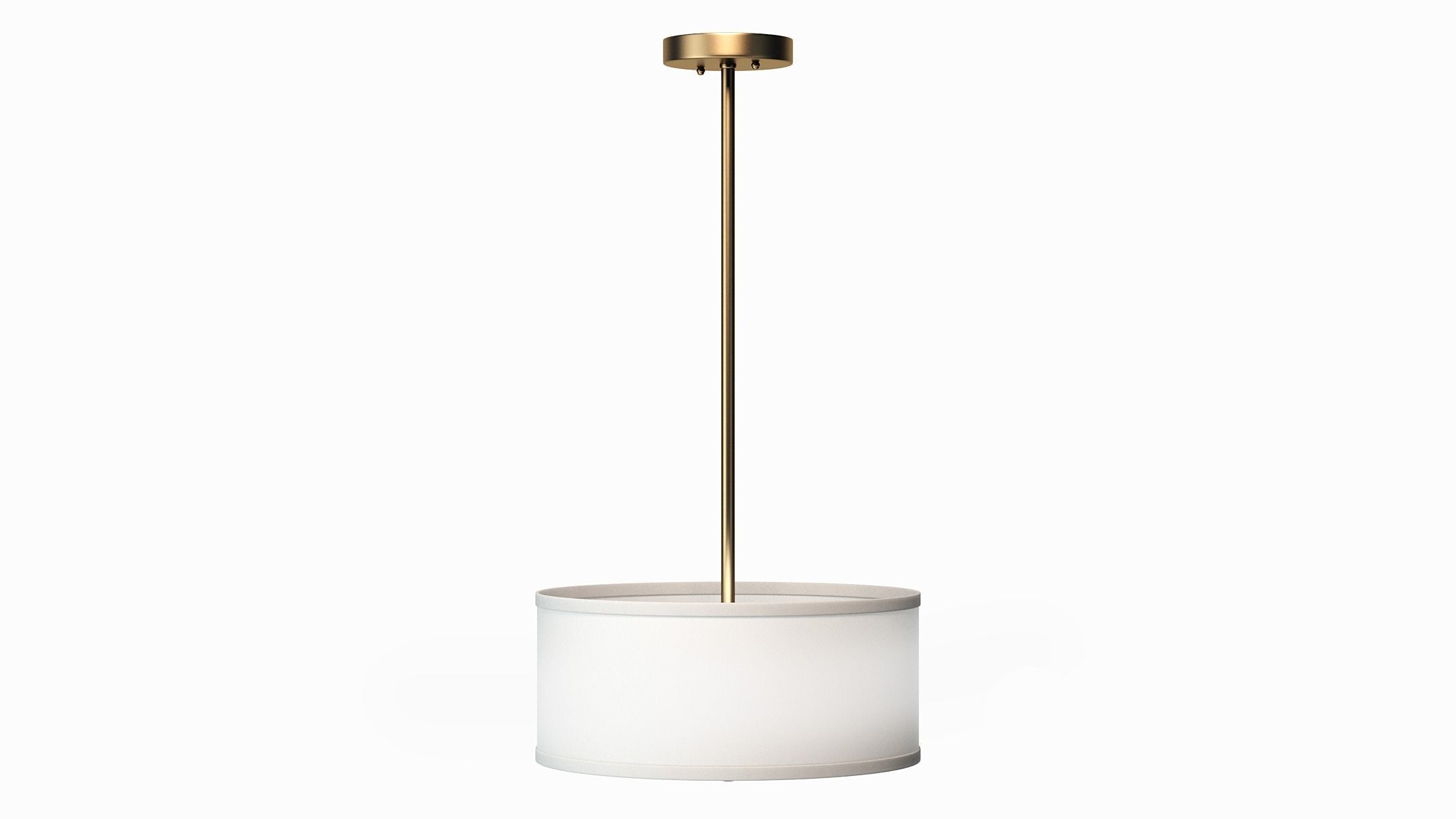 Aaru Fabric Semi Flush Mount MK2 3D model_1