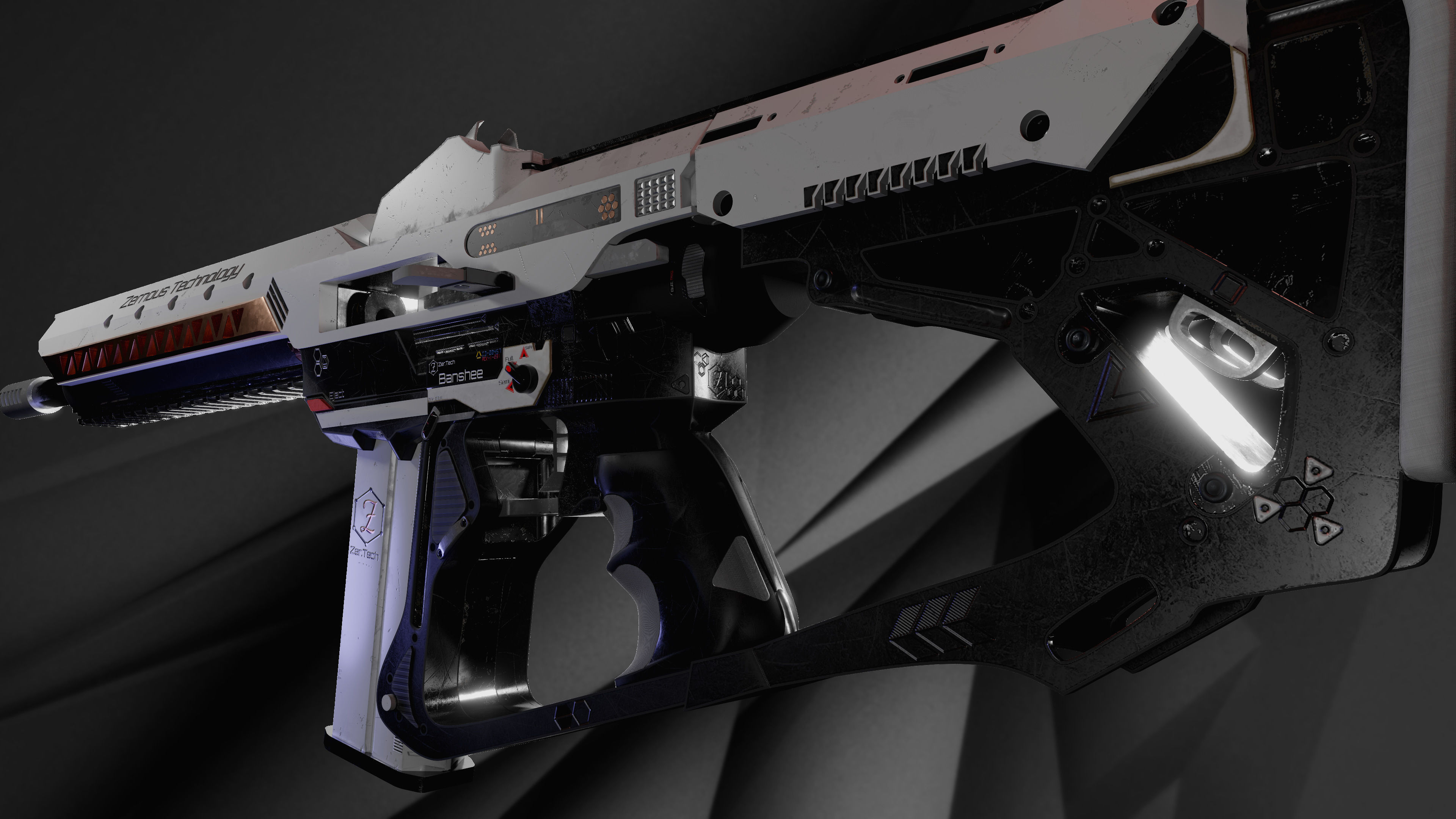 ZerTech Banshee the future rifle gun 3D model_5