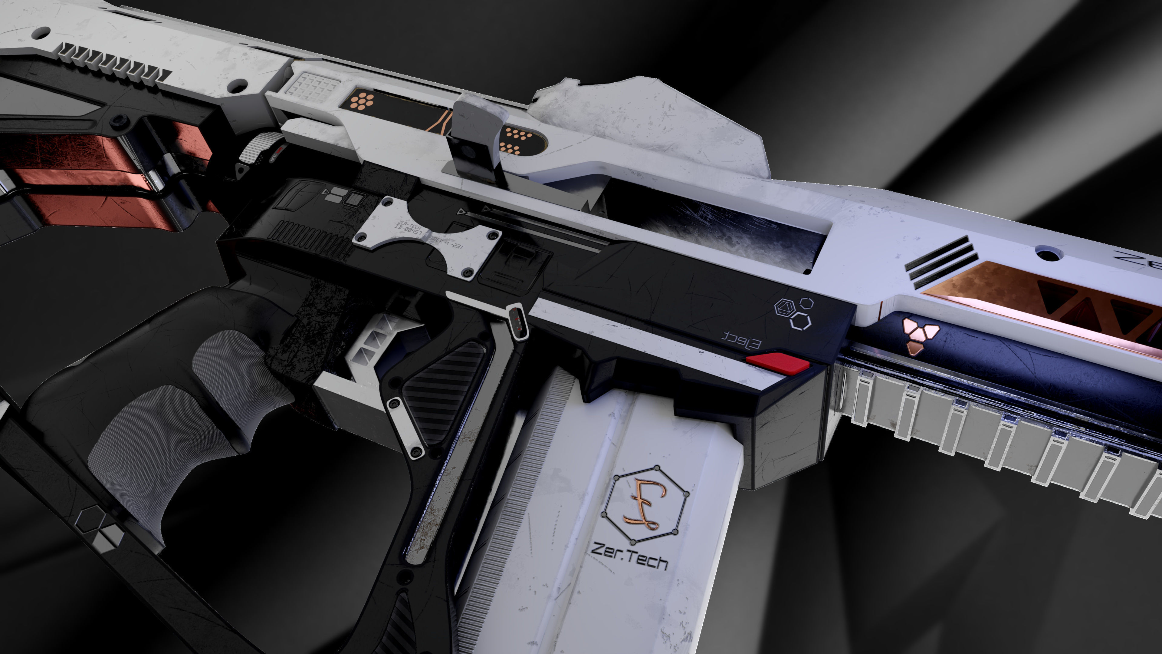 ZerTech Banshee the future rifle gun 3D model_1