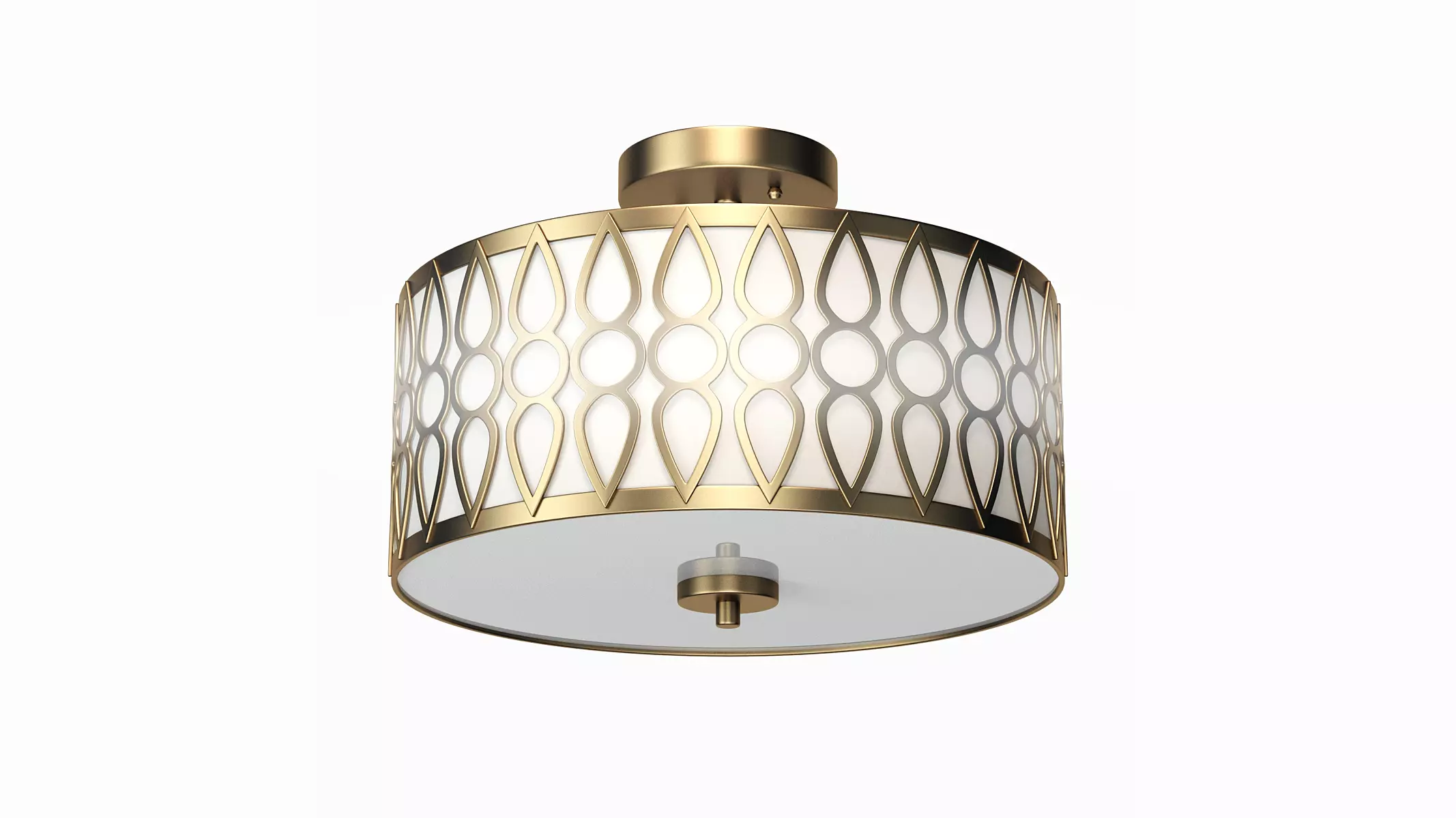 Aaru Fabric Semi Flush Mount MK3 3D model_0