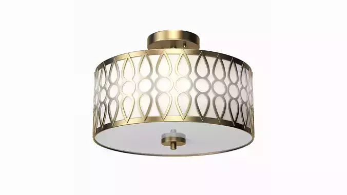 Aaru Fabric Semi Flush Mount MK3