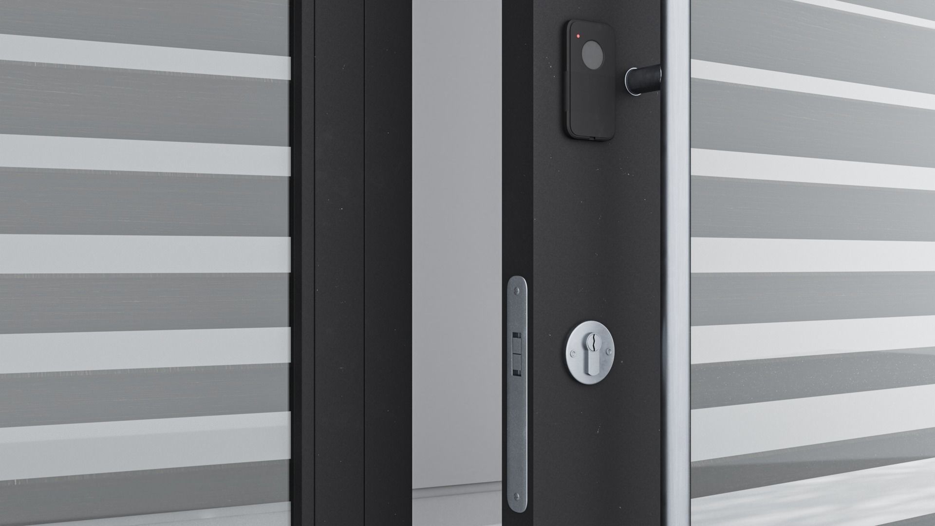 Aluminium door 129 3D model_4