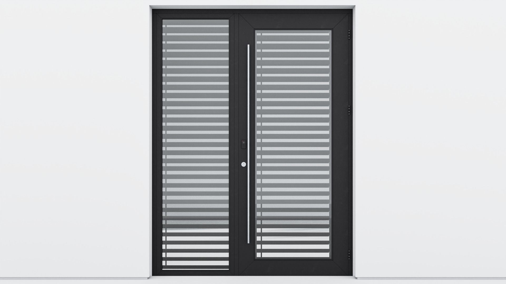 Aluminium door 129 3D model_1