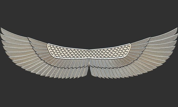 pharaoh ISIS wings 3d printable model cnc 3D print model