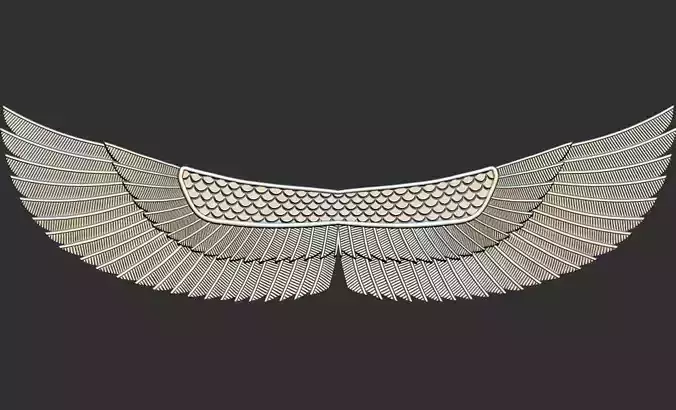 pharaoh ISIS wings 3d printable model cnc 3D print model