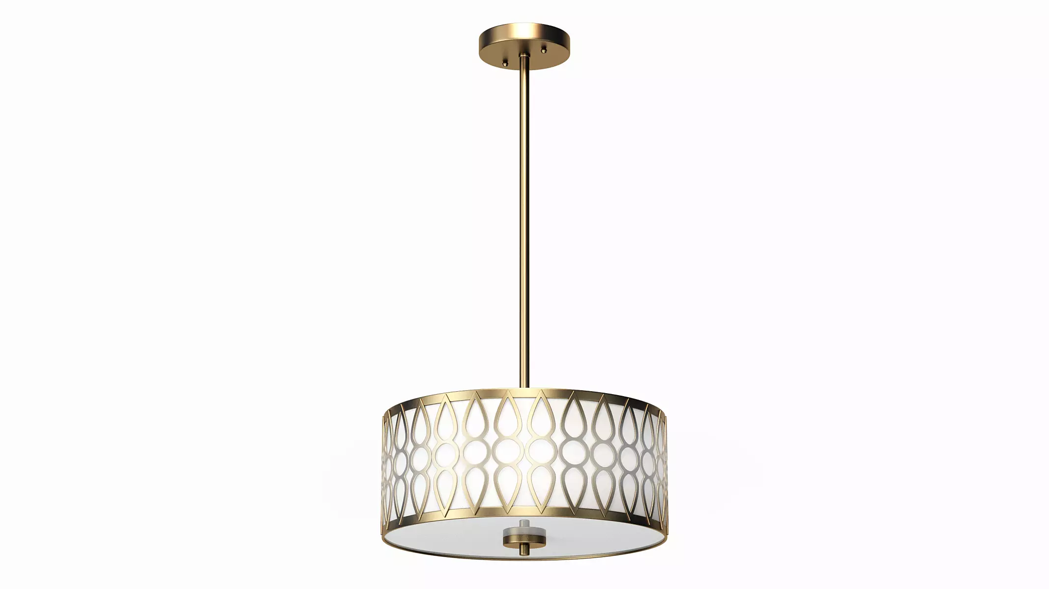 Aaru Fabric Semi Flush Mount MK3P 3D model_0