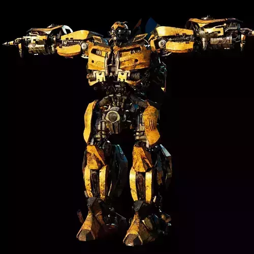 Transformers - Bumblebee - Fully Rigged and Textured  3D model