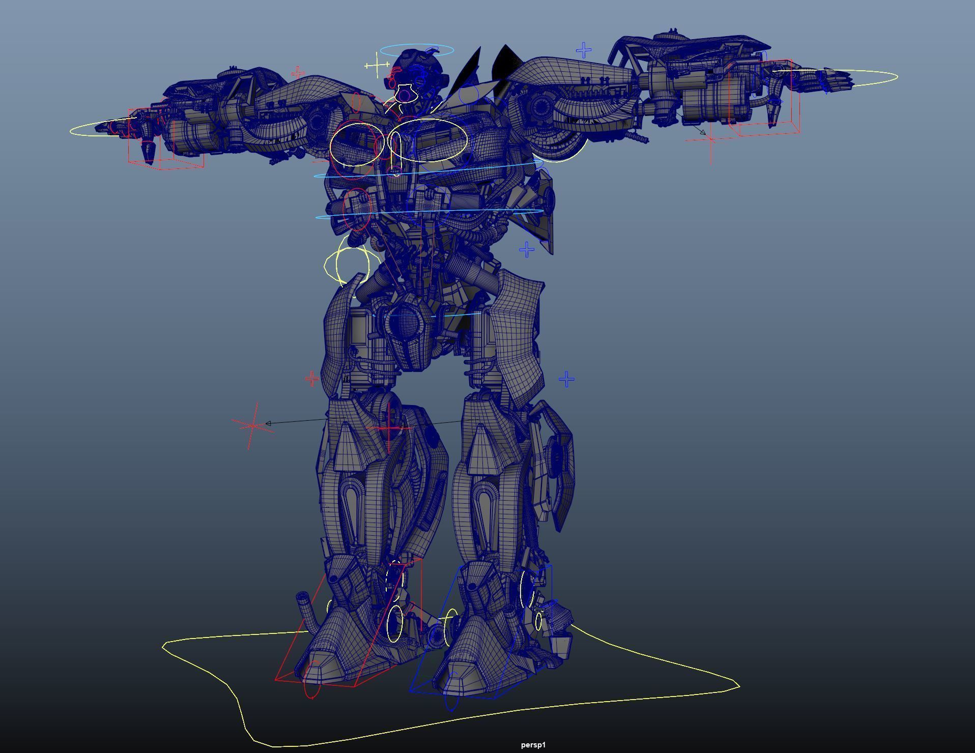 Transformers - Bumblebee - Fully Rigged and Textured 3D model_9