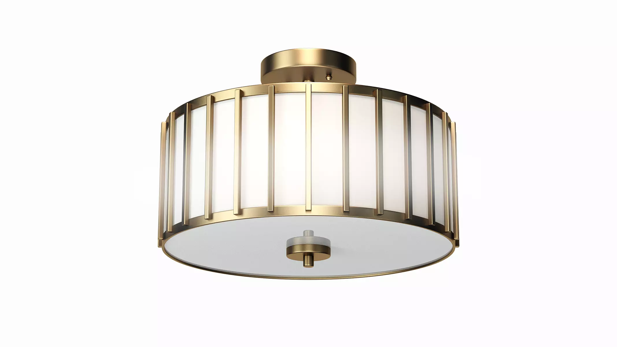 Aaru Fabric Semi Flush Mount MK4 3D model