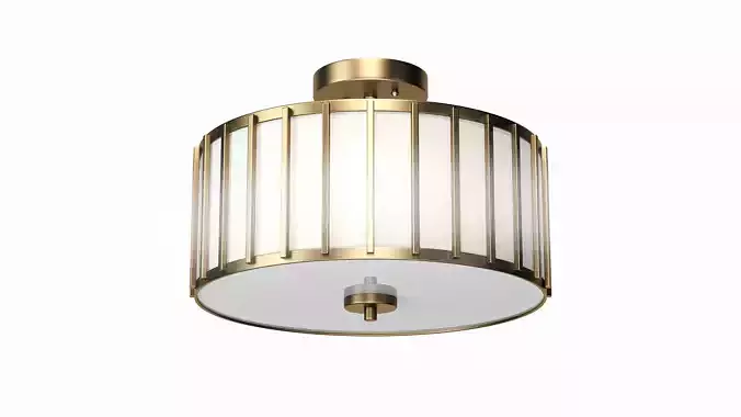 Aaru Fabric Semi Flush Mount MK4