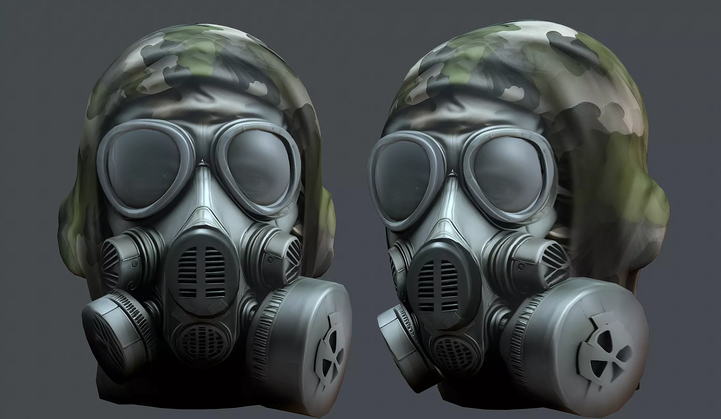 Helmet 3d model military combat Military scifi helmet Low-poly Low-poly 3D model_0