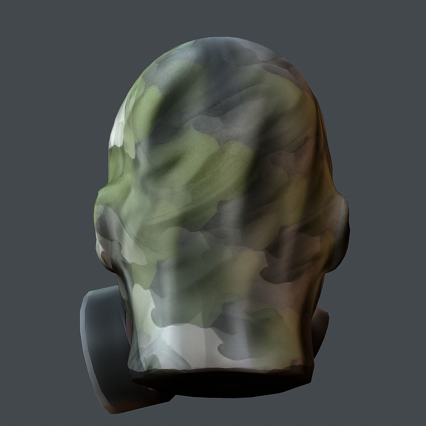 Helmet 3d model military combat Military scifi helmet Low-poly Low-poly 3D model_8