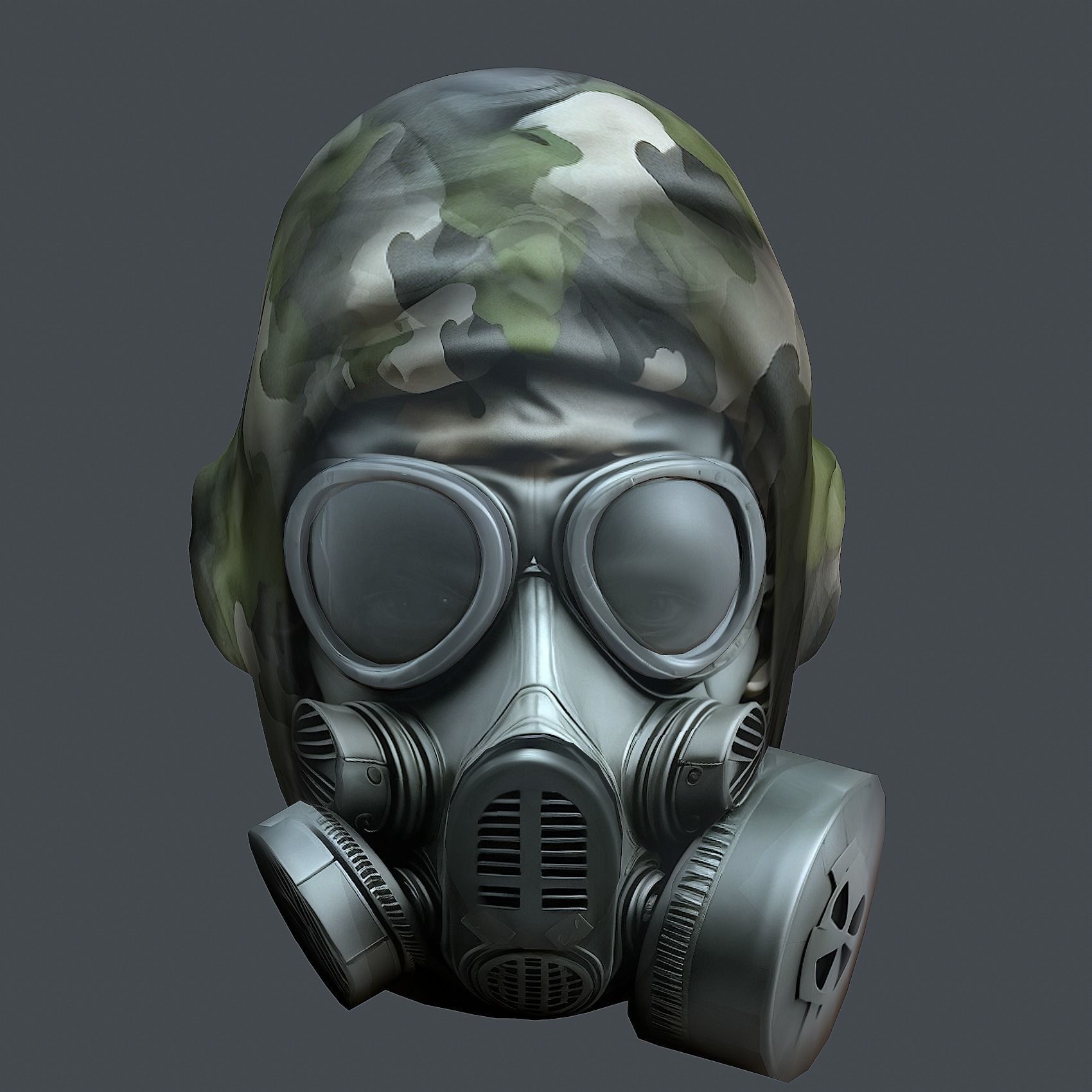 Helmet 3d model military combat Military scifi helmet Low-poly Low-poly 3D model_4