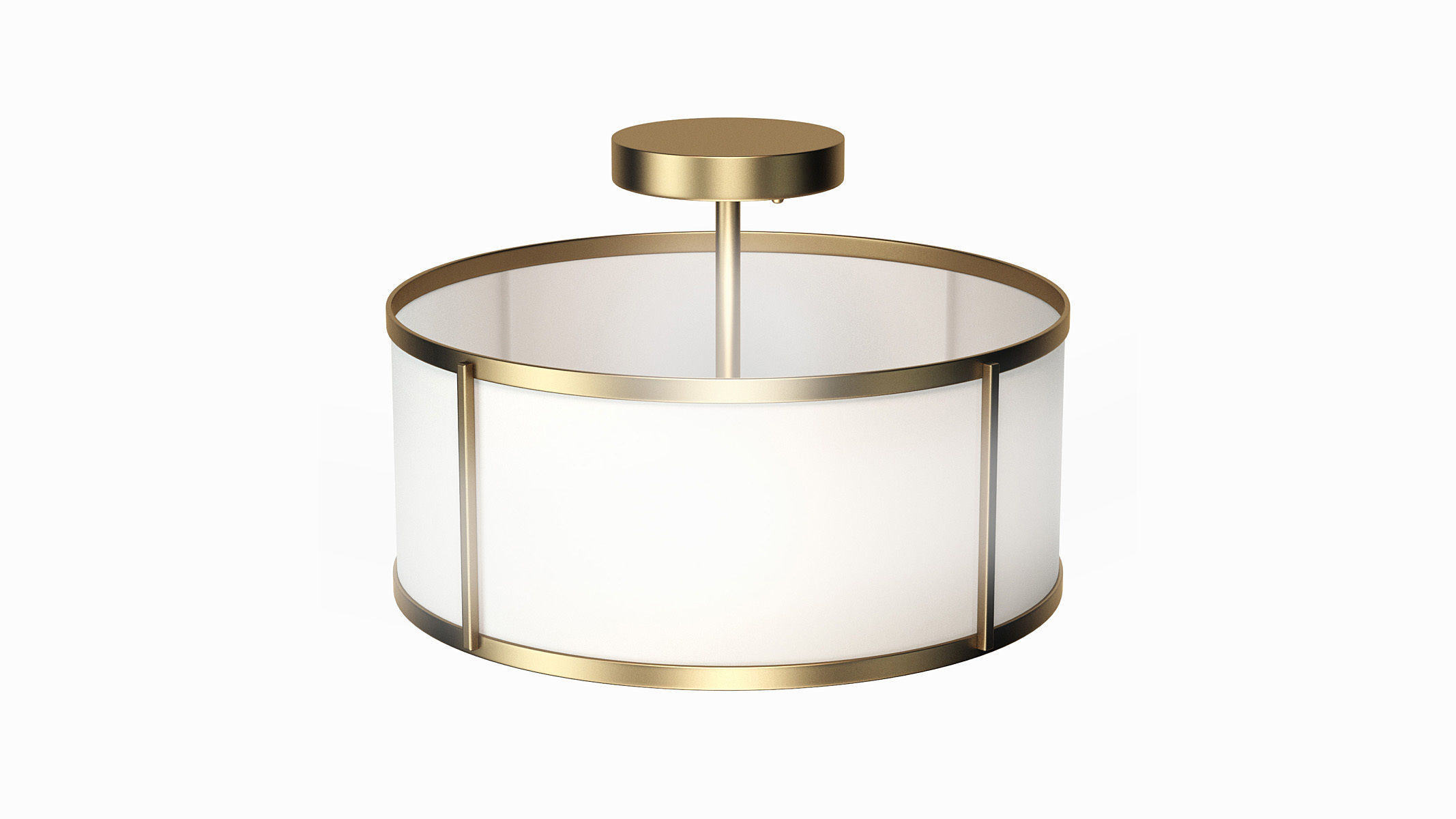 Aaru Fabric Semi Flush Mount MK5 3D model_2