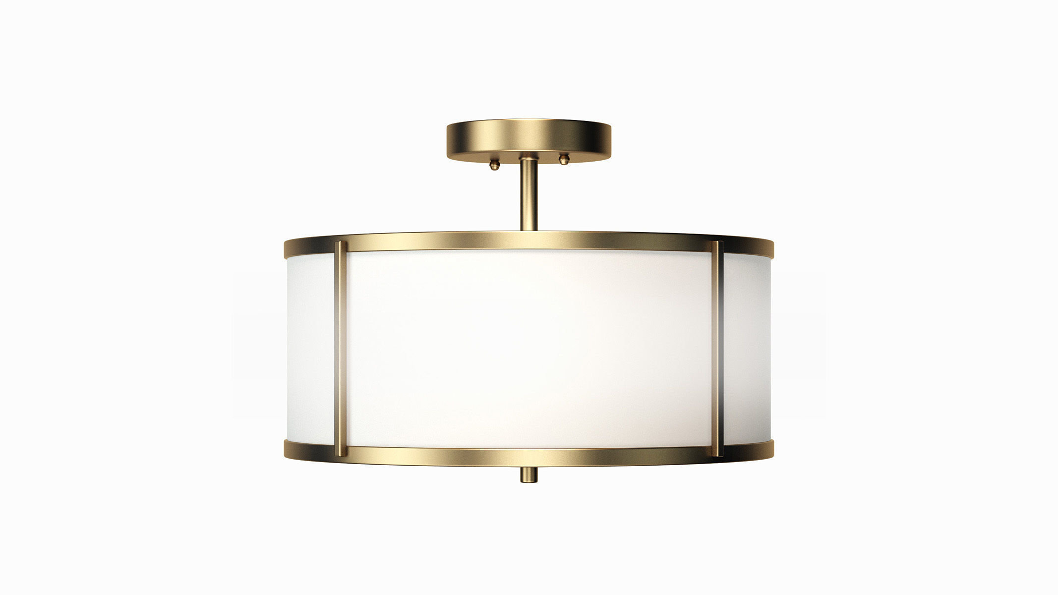 Aaru Fabric Semi Flush Mount MK5 3D model_1