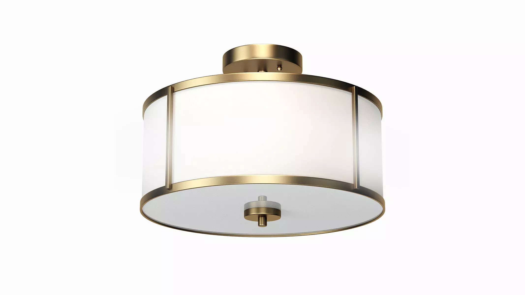 Aaru Fabric Semi Flush Mount MK5 3D model_0
