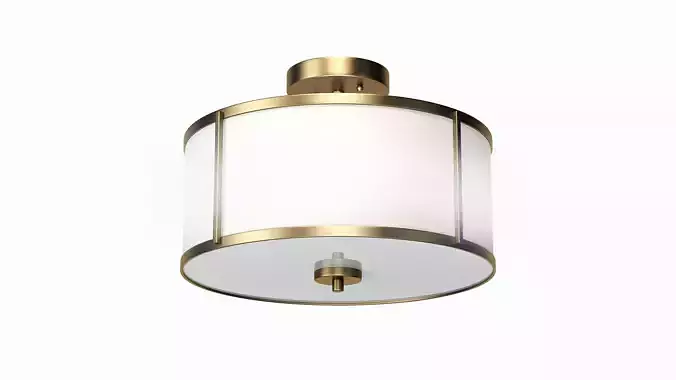 Aaru Fabric Semi Flush Mount MK5