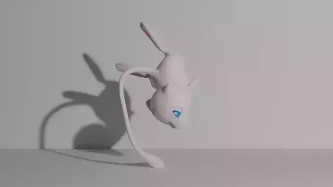 Mew pokemon 3D print model 3D print model Mew pokemon 3D print model 3D print model