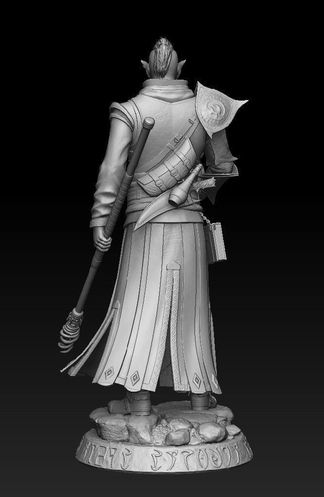 Dark Elf 3D print model_4