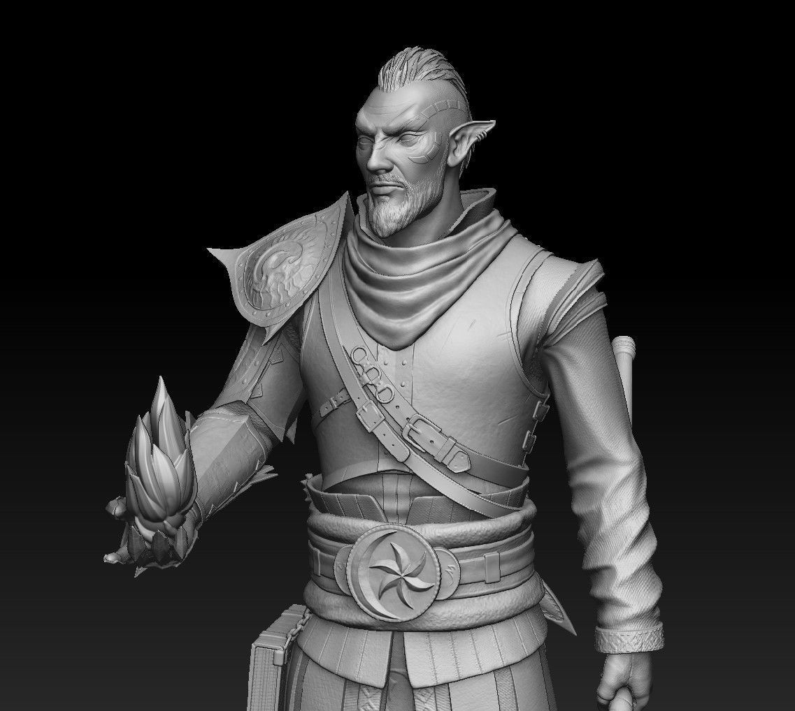 Dark Elf 3D print model_9