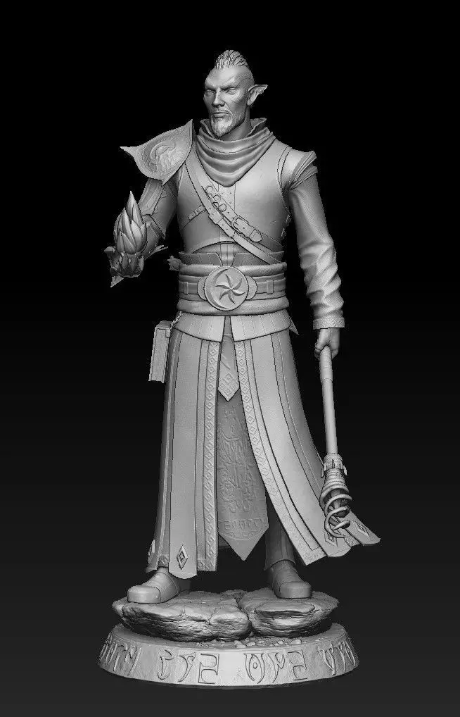 Dark Elf 3D print model_0