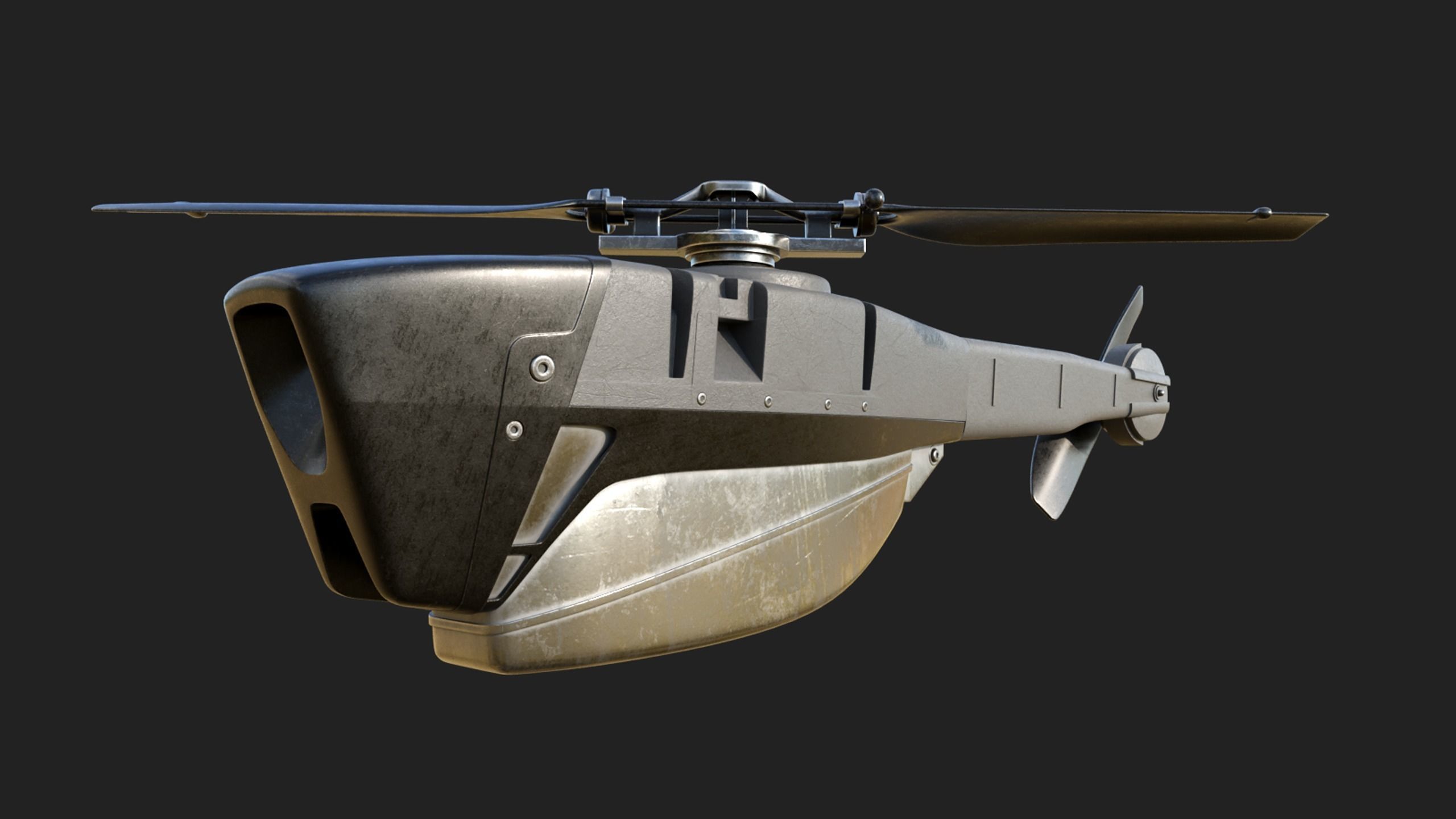 drone hovercraft 3D model_3