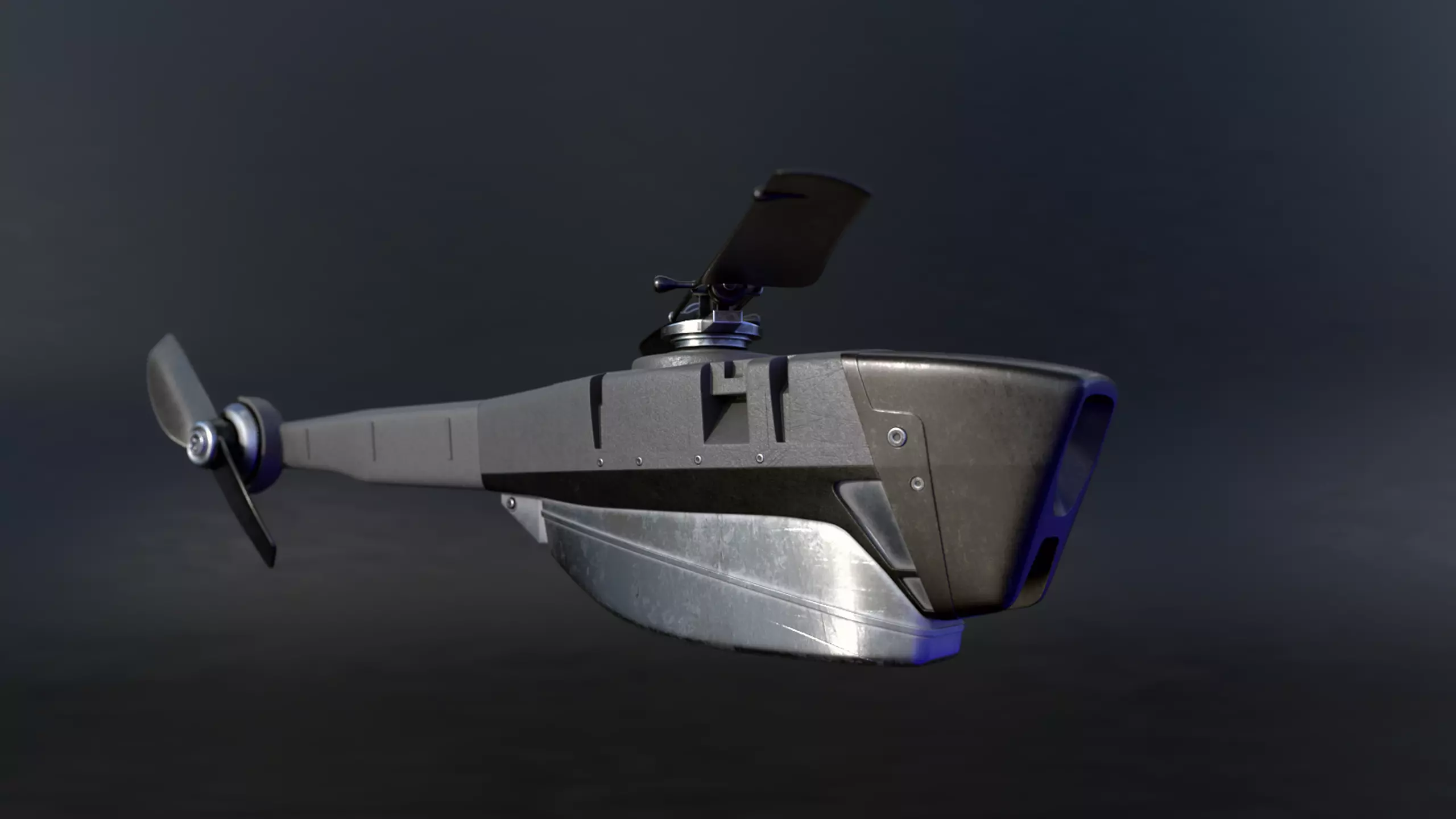 drone hovercraft 3D model_0