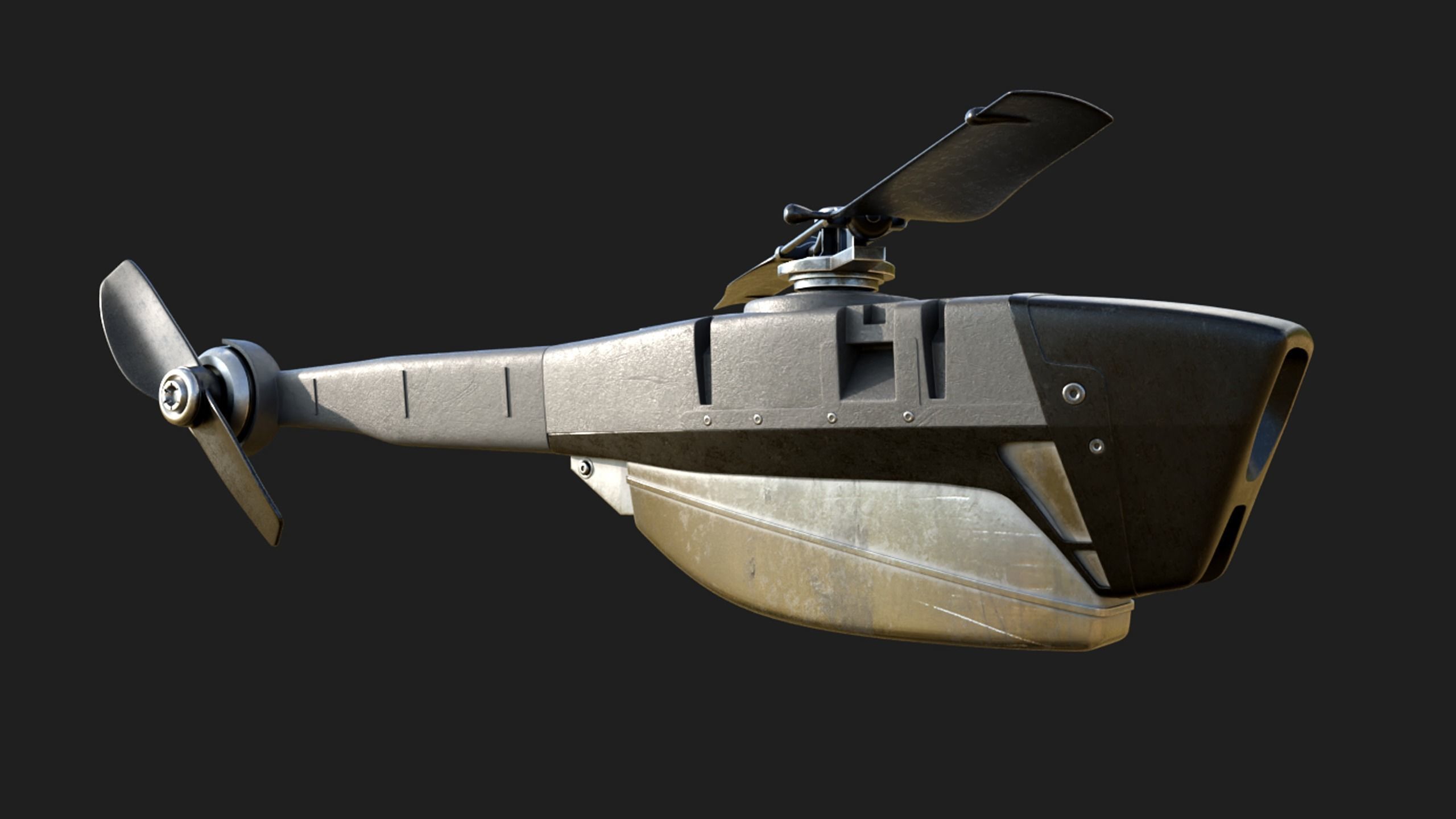 drone hovercraft 3D model_2