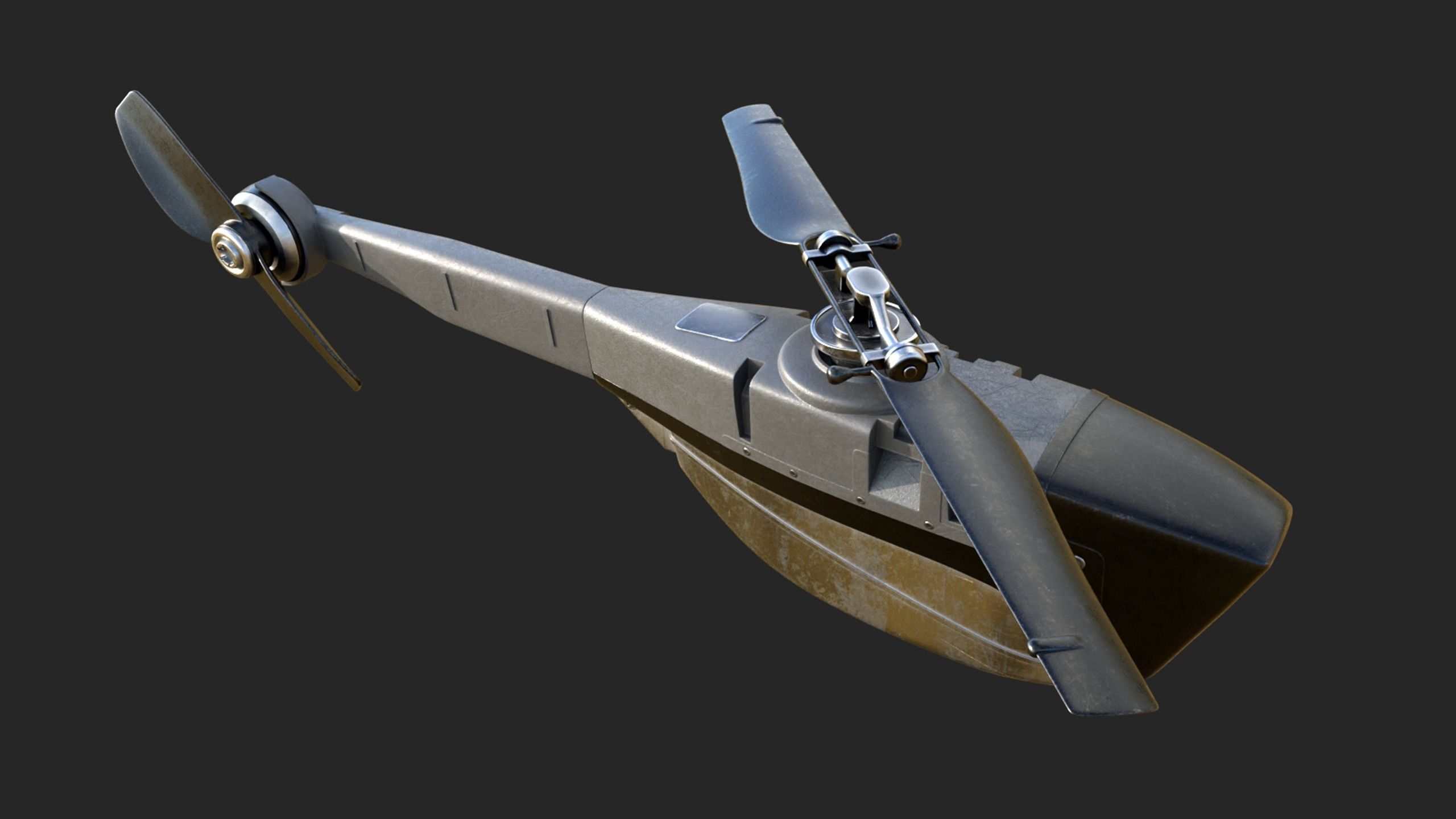 drone hovercraft 3D model_4