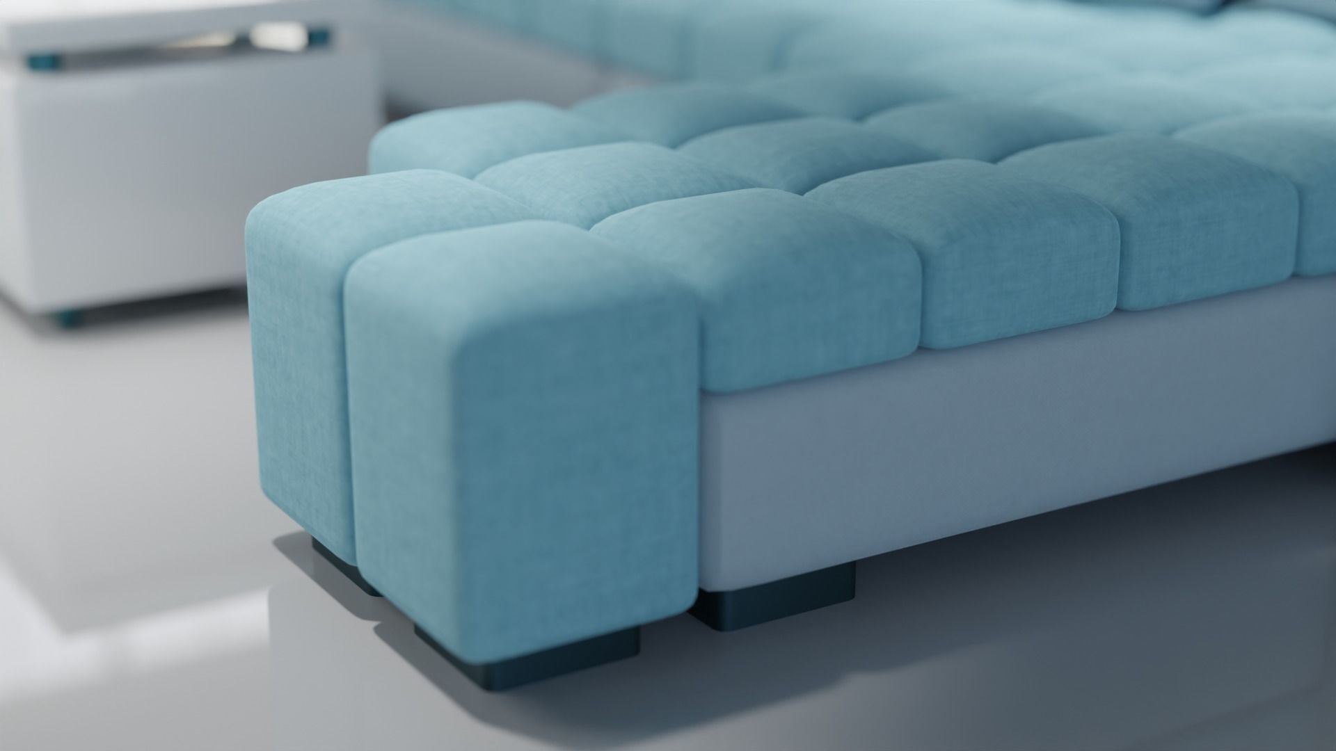 Sofa Set 08 Low-poly 3D model_8