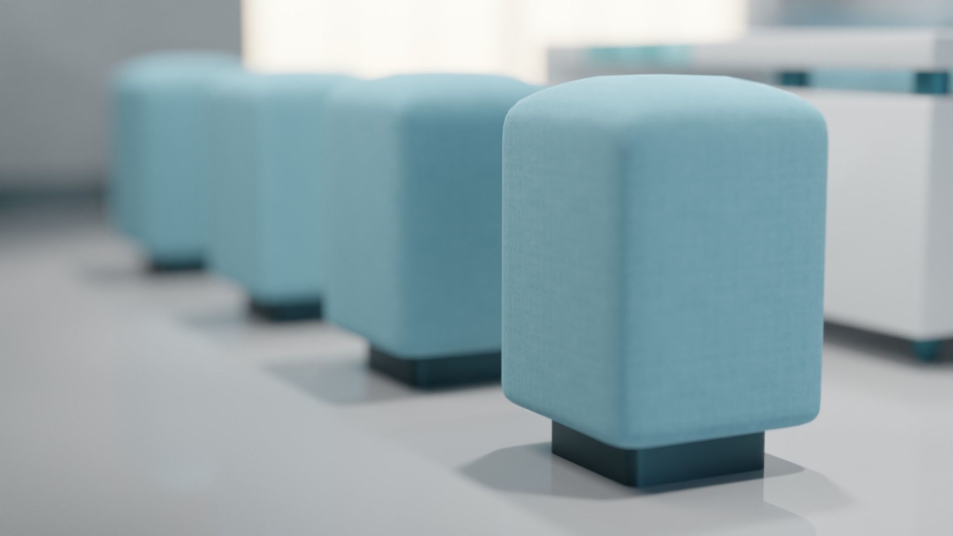 Sofa Set 08 Low-poly 3D model_6