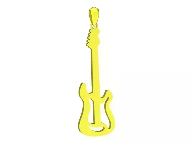 A4671 Guitar Pendant 3D Model