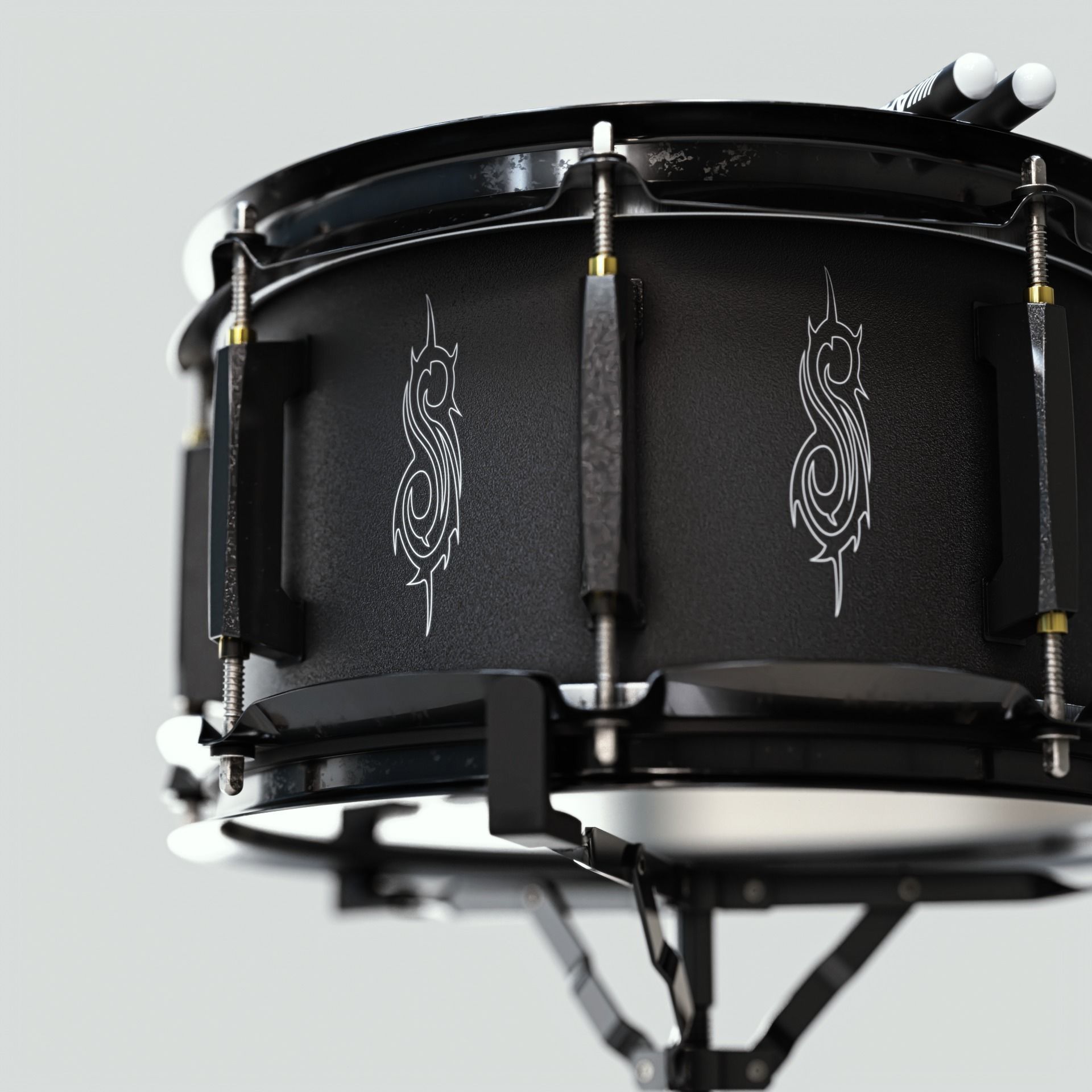 Pearl Snare Drum Joey Jordison 3D model CGTrader