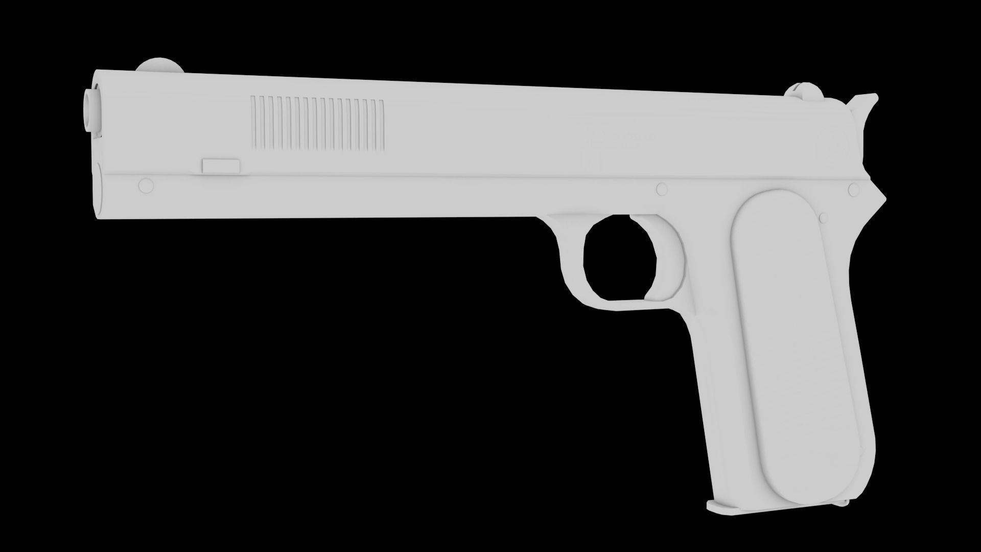 Colt M1900 Low-poly 3D model_16