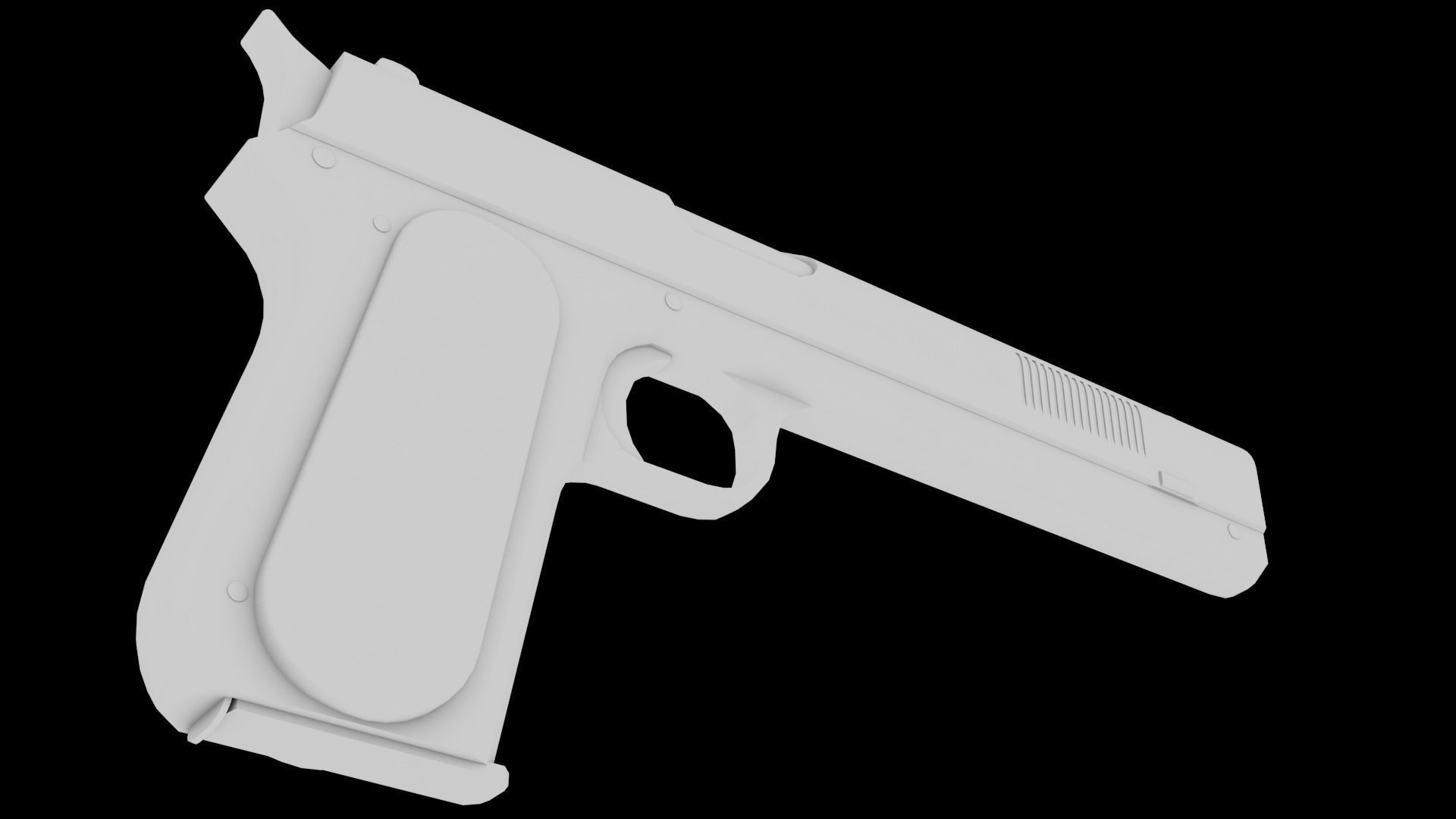 Colt M1900 Low-poly 3D model_17