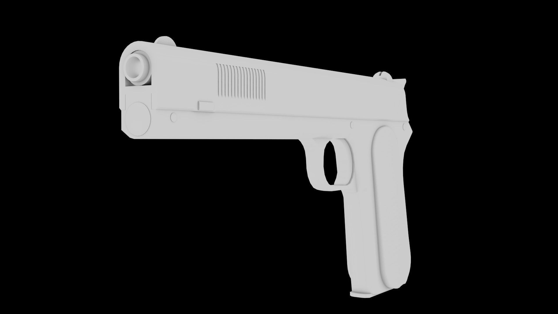 Colt M1900 Low-poly 3D model_15