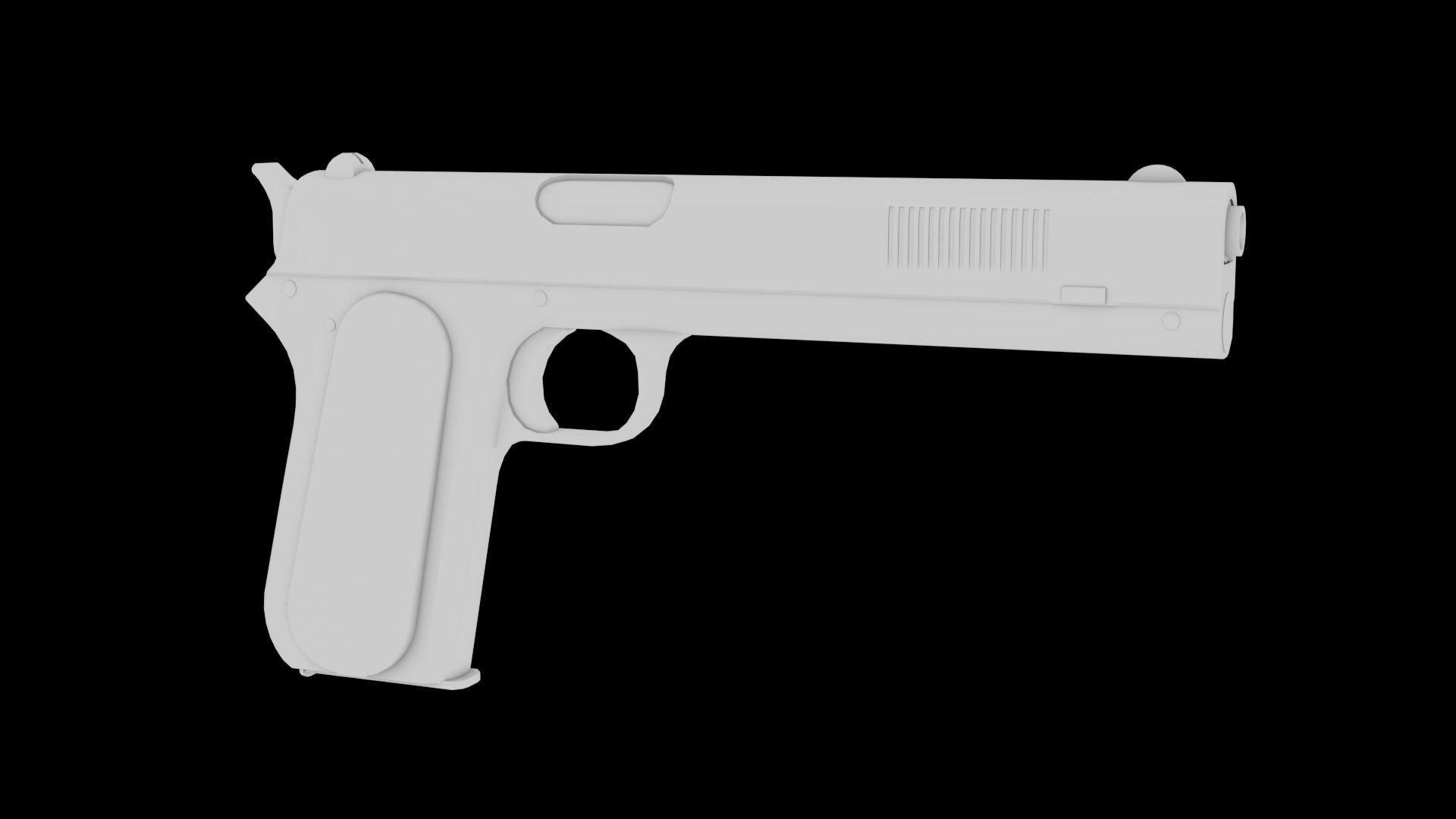 Colt M1900 Low-poly 3D model_12