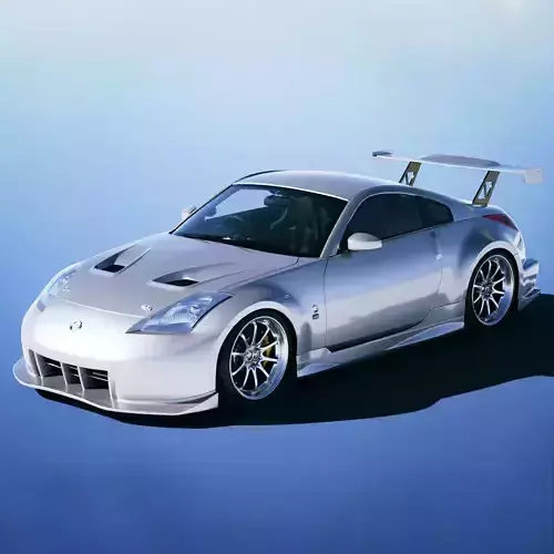 Nissan 350Z Amuse 2005 Low-poly 3D model