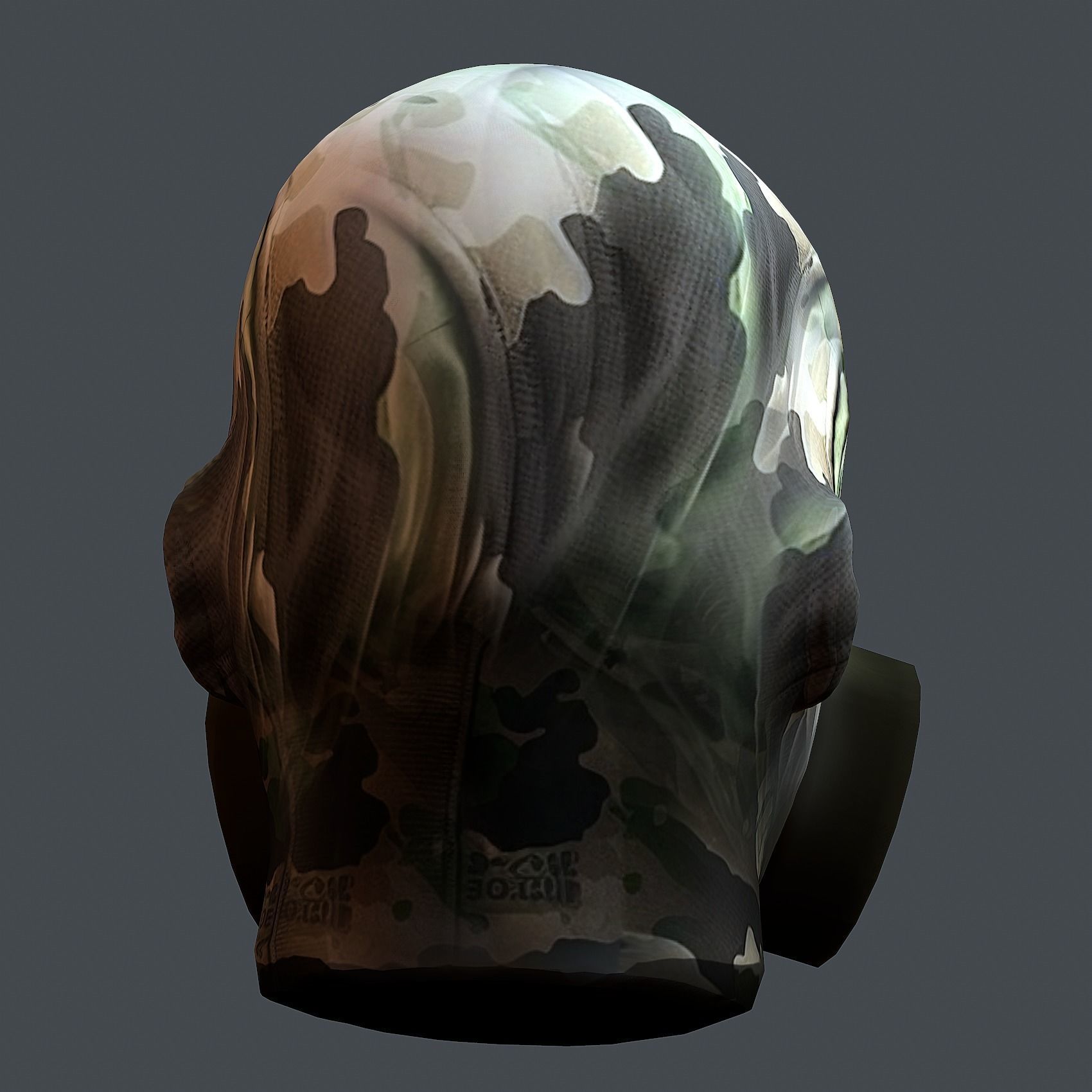 helmet Gas mask 3d model military combat Low-poly Low-poly 3D model_7