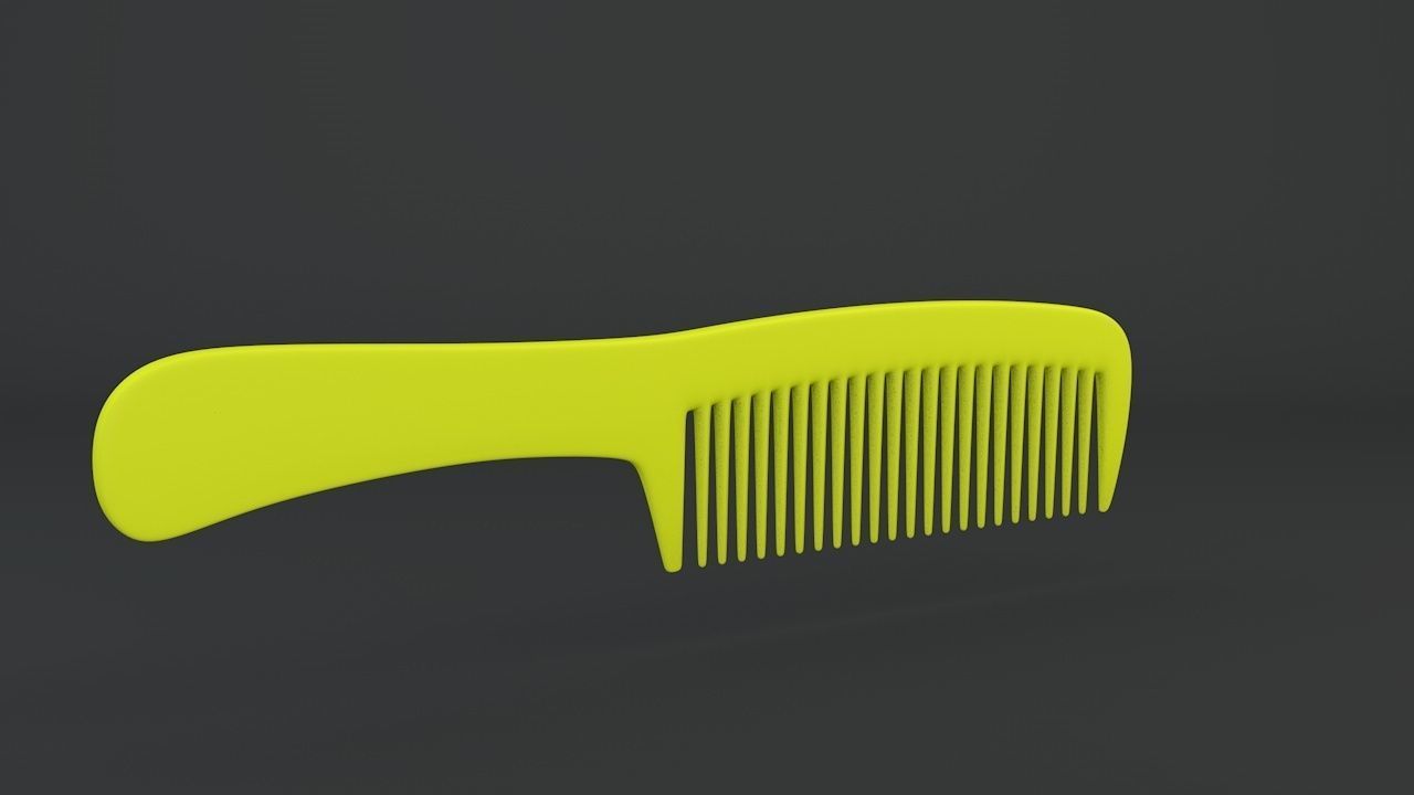 comb hair 3D print model_1