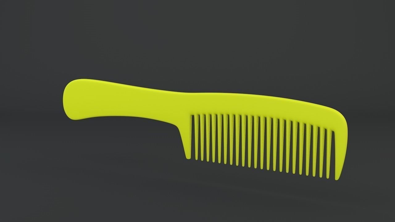 comb hair 3D print model_11