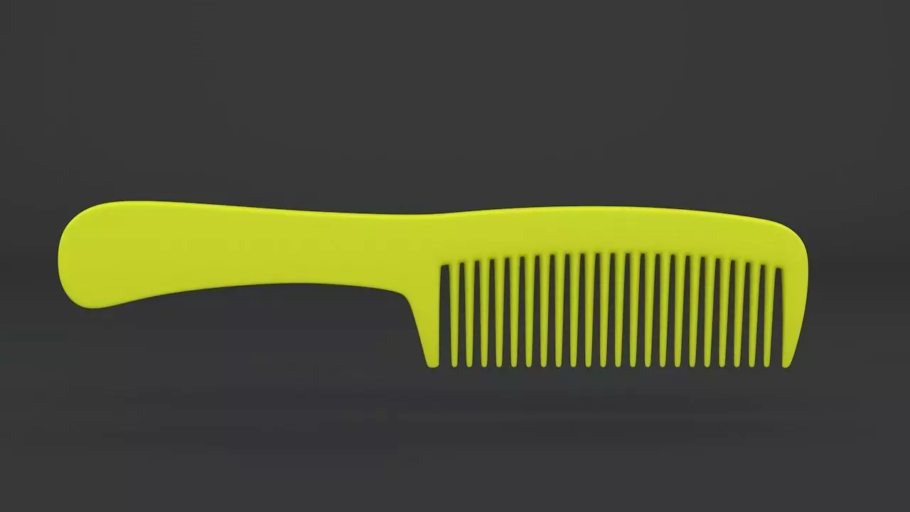 comb hair 3D print model_0
