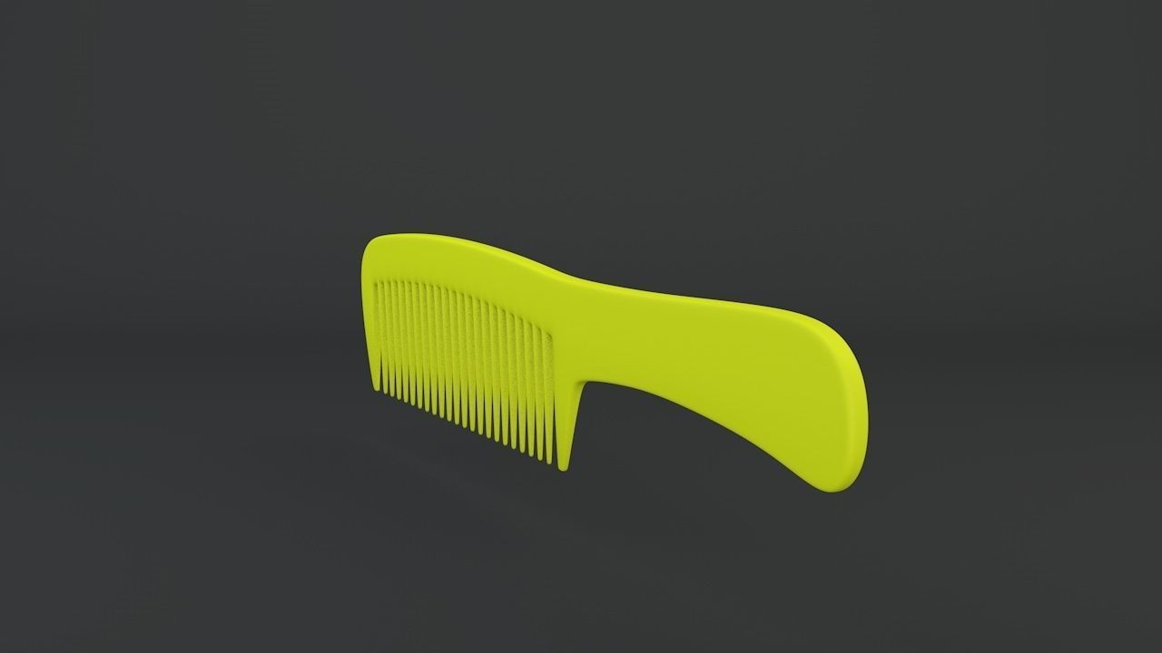 comb hair 3D print model_4