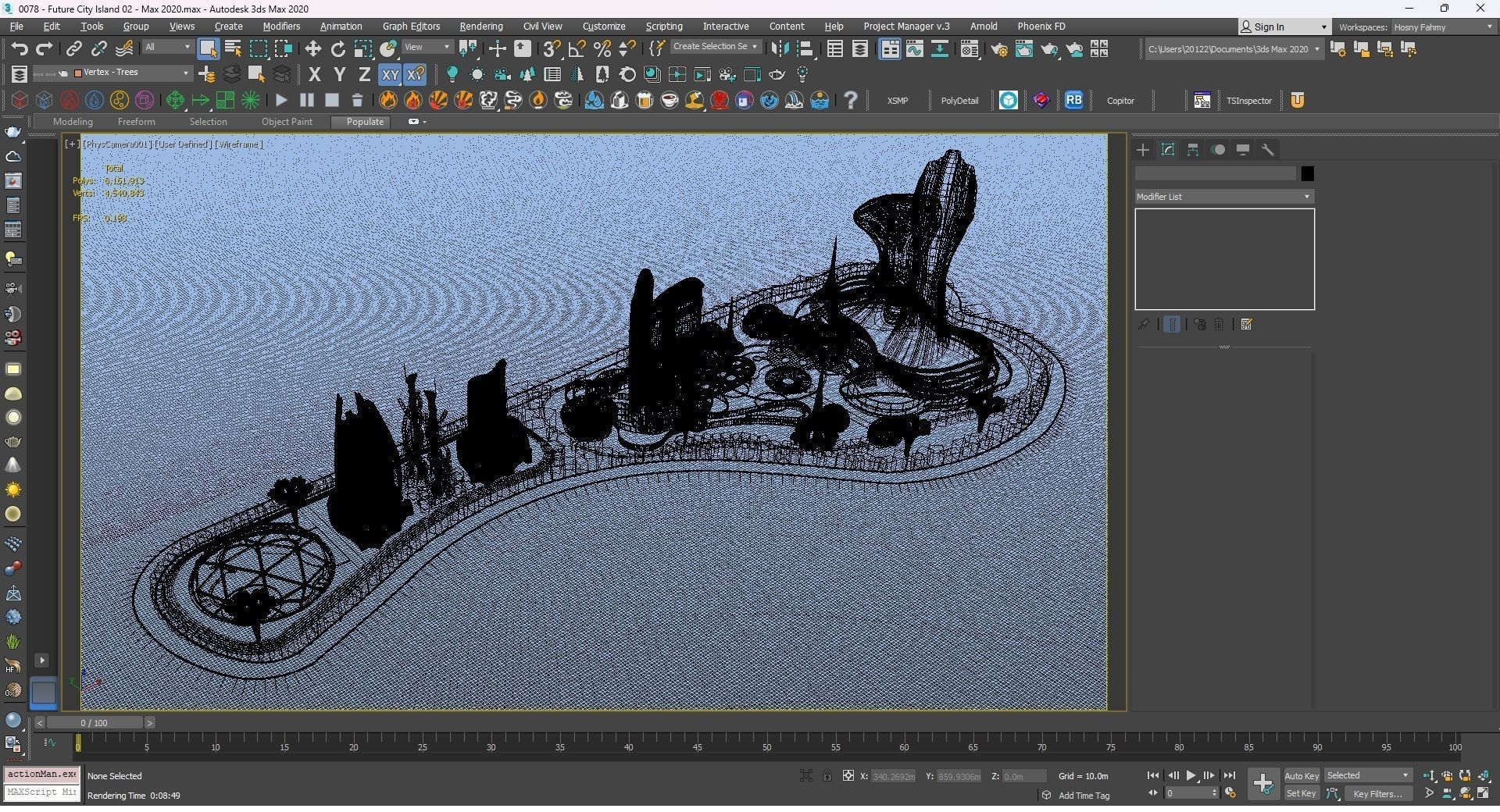 0078 - Future City Island 02 - 2D Drawing - 3D Files 3D model_46