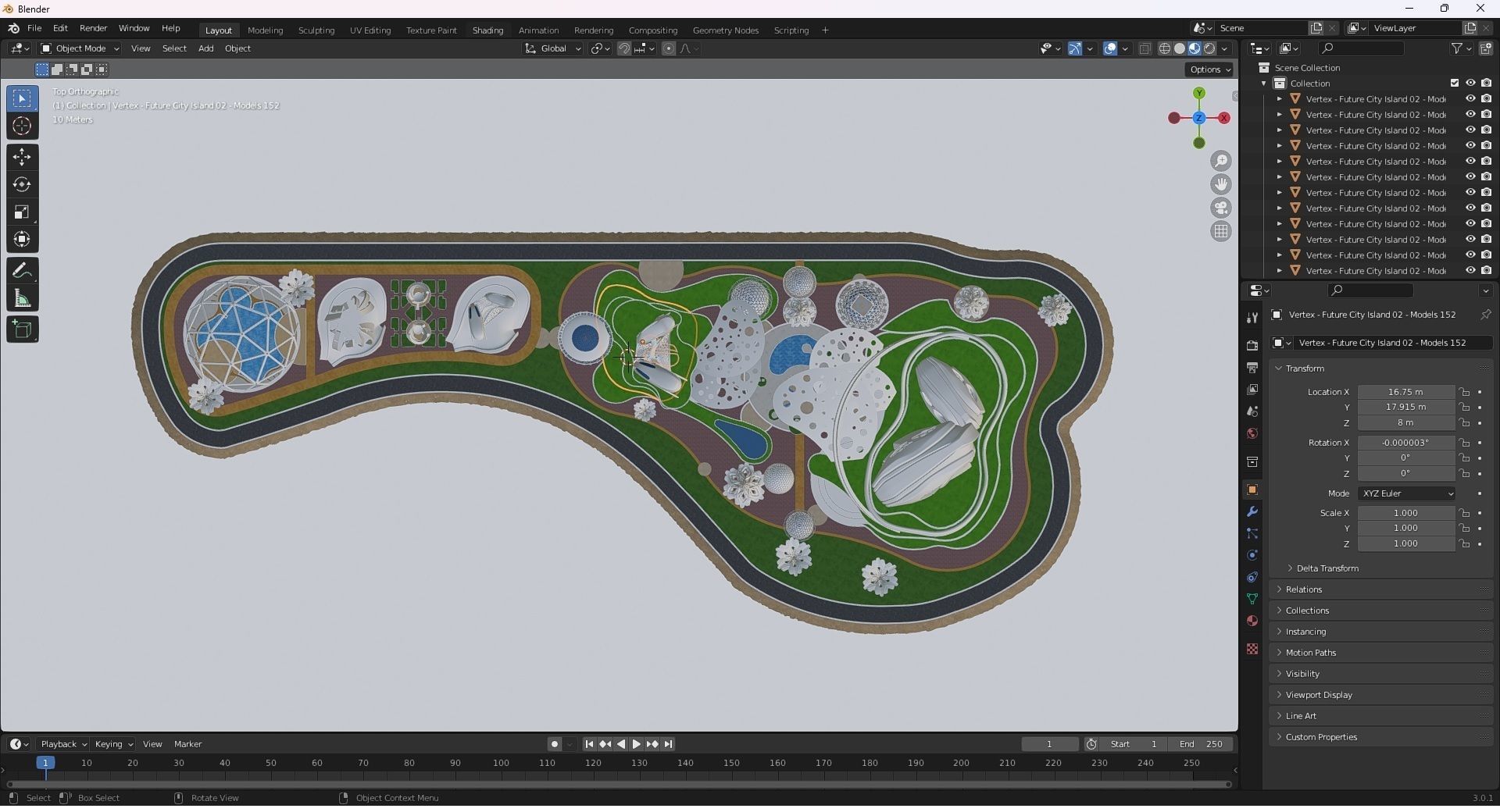 0078 - Future City Island 02 - 2D Drawing - 3D Files 3D model_54
