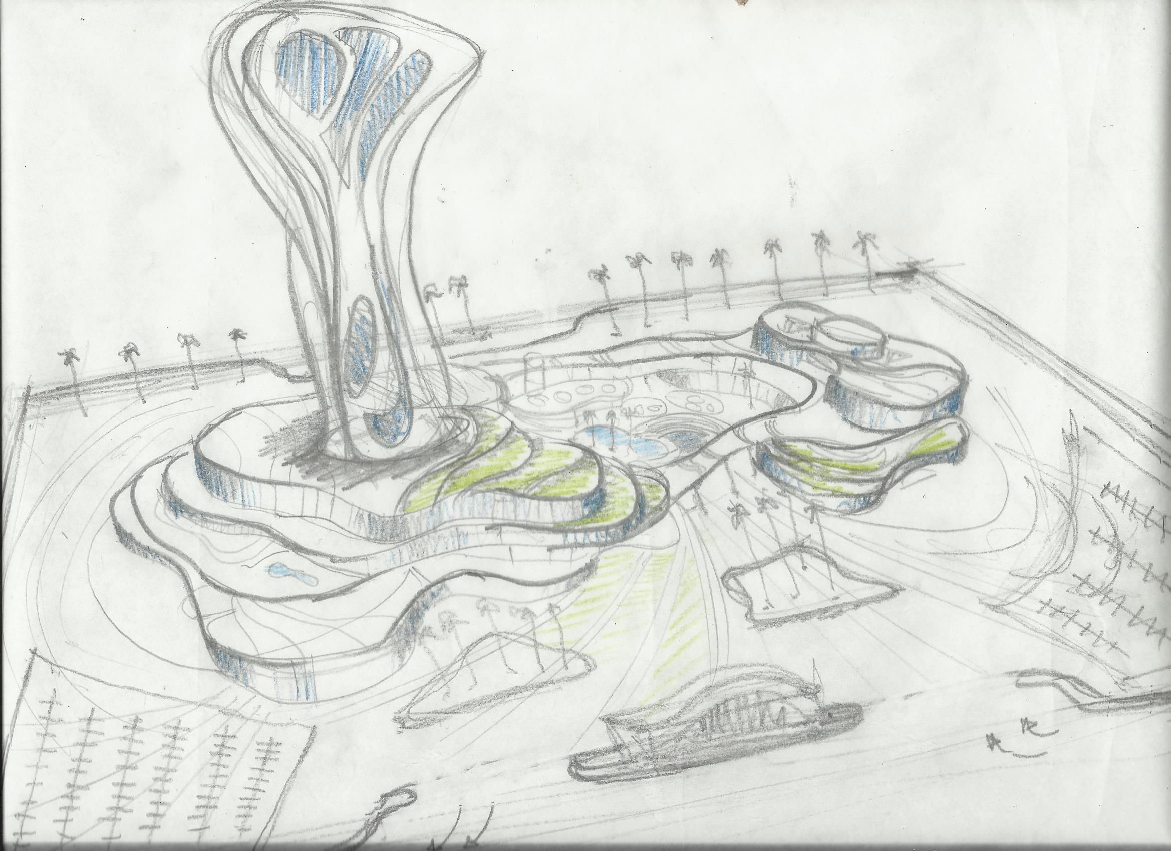 0078 - Future City Island 02 - 2D Drawing - 3D Files 3D model_52