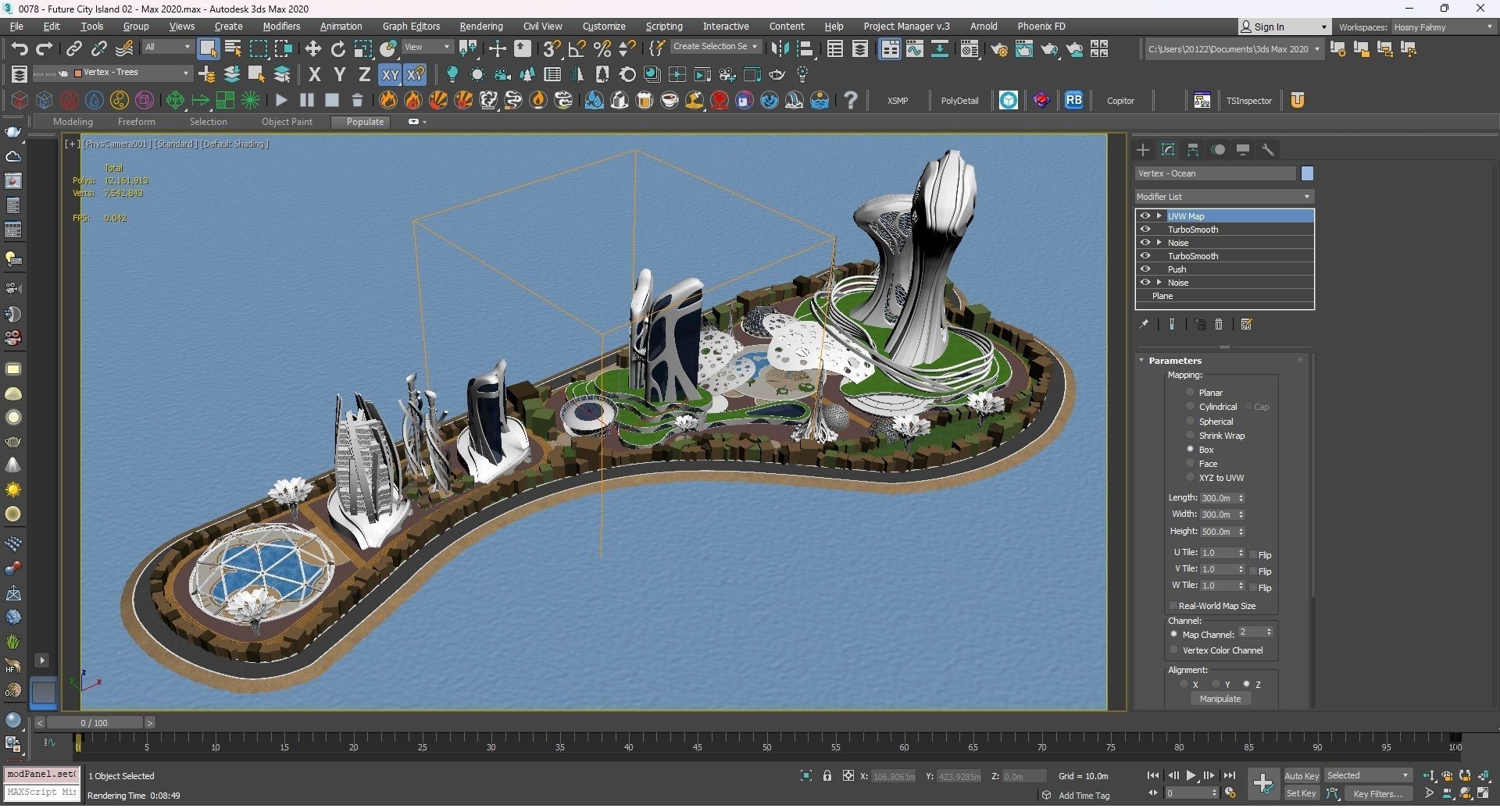 0078 - Future City Island 02 - 2D Drawing - 3D Files 3D model_50