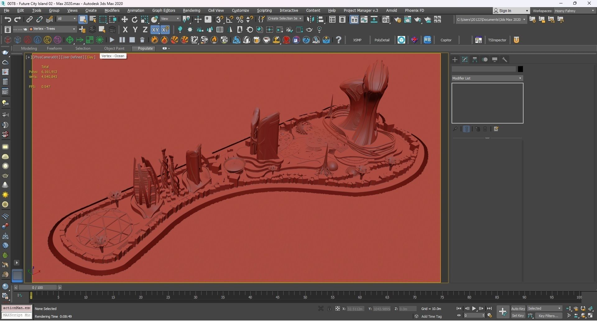 0078 - Future City Island 02 - 2D Drawing - 3D Files 3D model_47