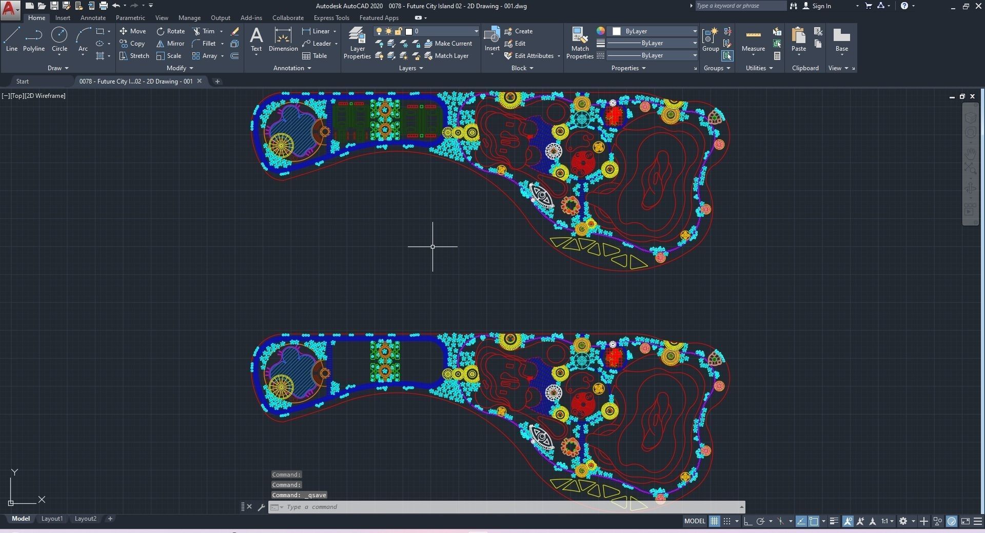 0078 - Future City Island 02 - 2D Drawing - 3D Files 3D model_42